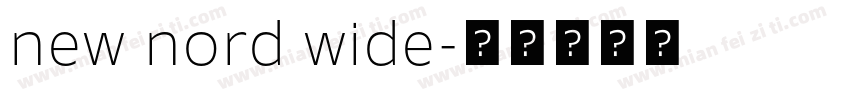 new nord wide字体转换